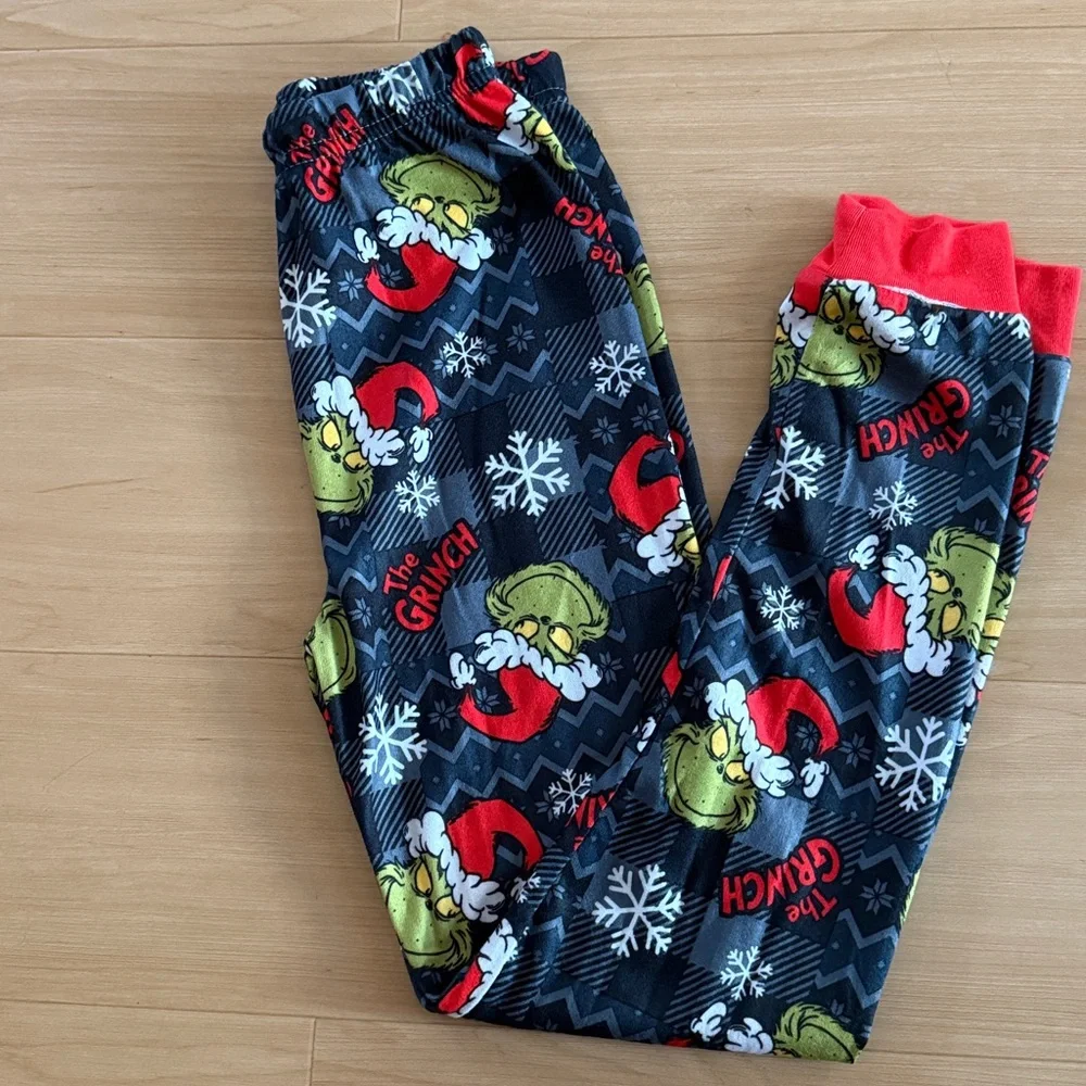 THE GRINCH BOYS SNUG FIT SOFT LONG SLEEVE TOP & BOTTOM 2-PIECE PAJAMA SET SZ: 10